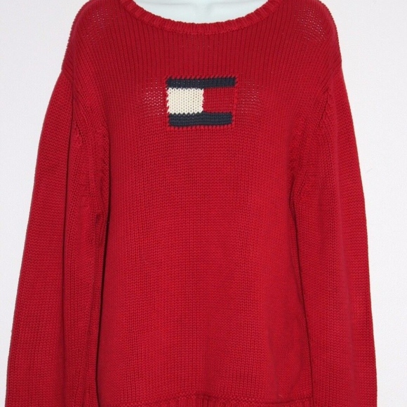 Tommy Hilfiger Other - SOLD Tommy Hilfiger Sweater Vintage (?) Logo Red